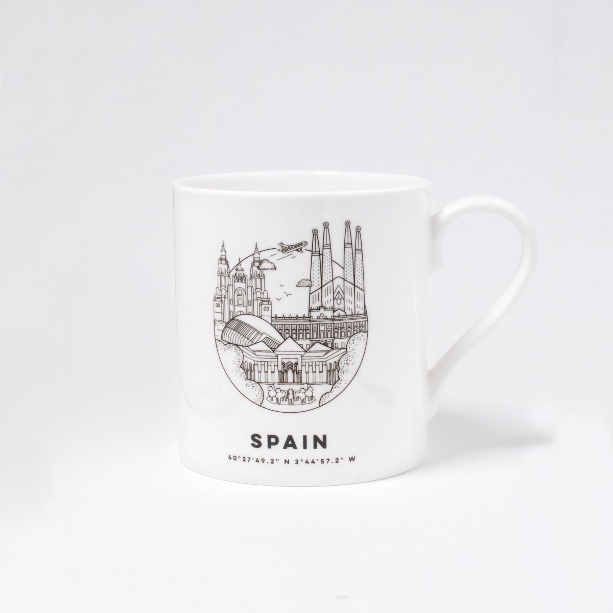 Spain Cityscape Ceramic Mug - DesignPlace