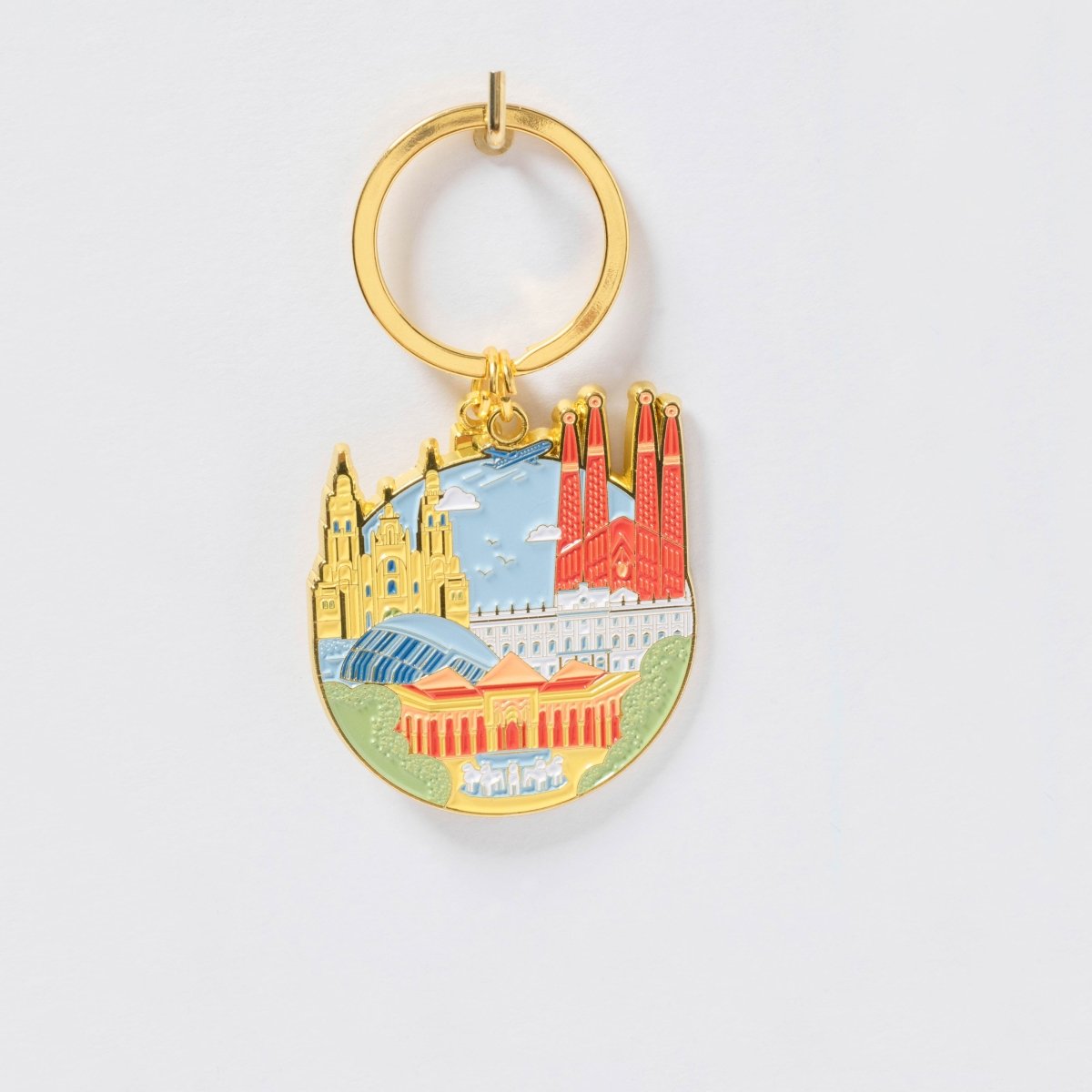 Spain Cityscape Keychain - DesignPlace