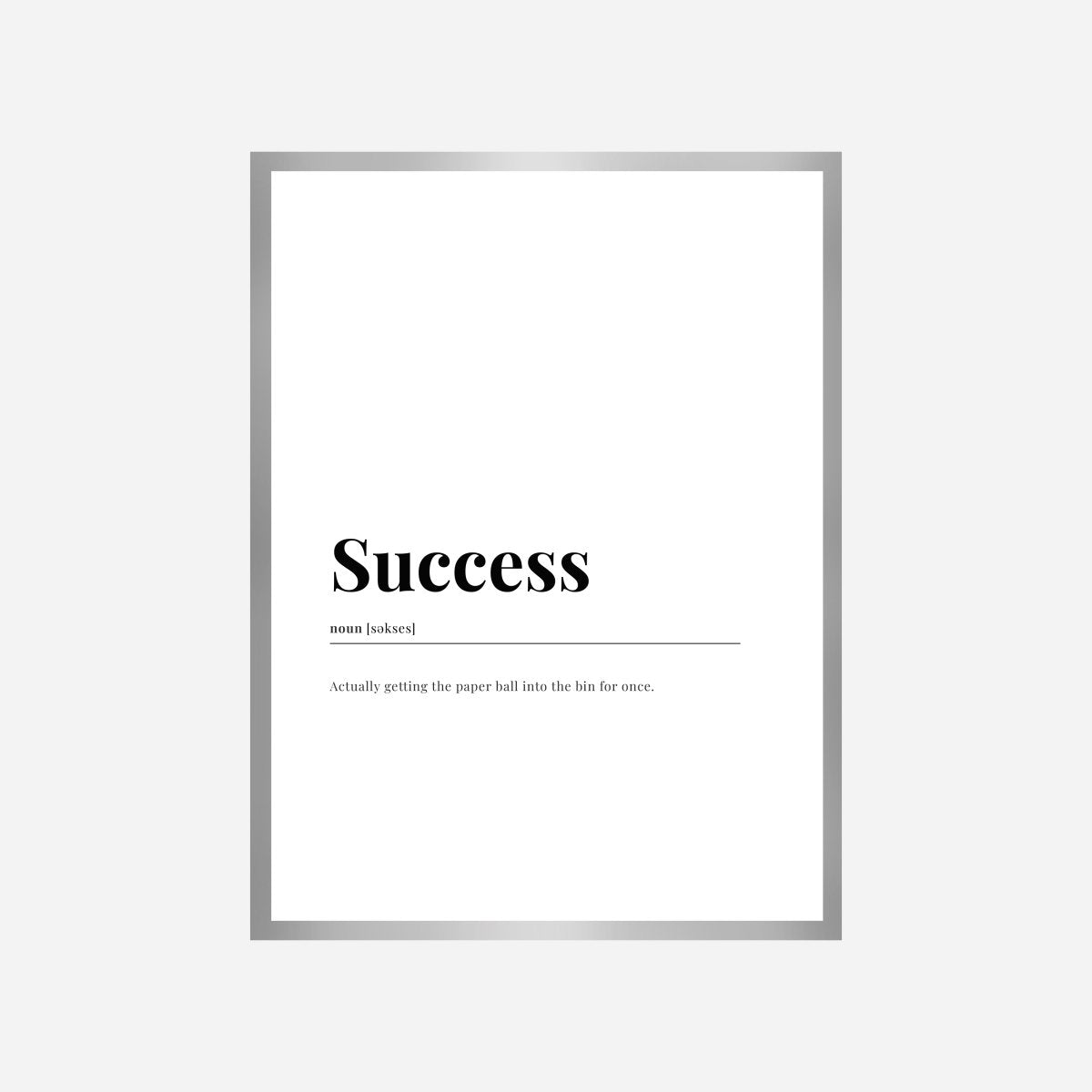 Success Dictionary Art Print - DesignPlace