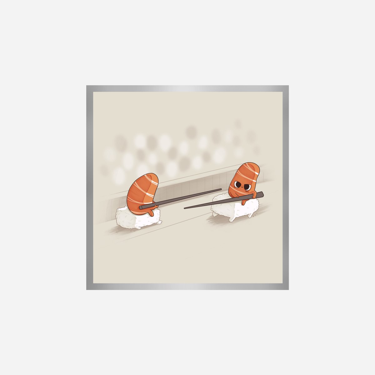 Sushi Jousting Art Print - DesignPlace