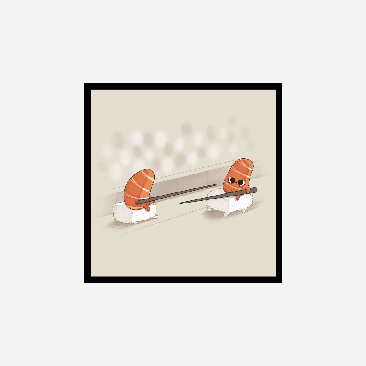 Sushi Jousting Art Print - DesignPlace