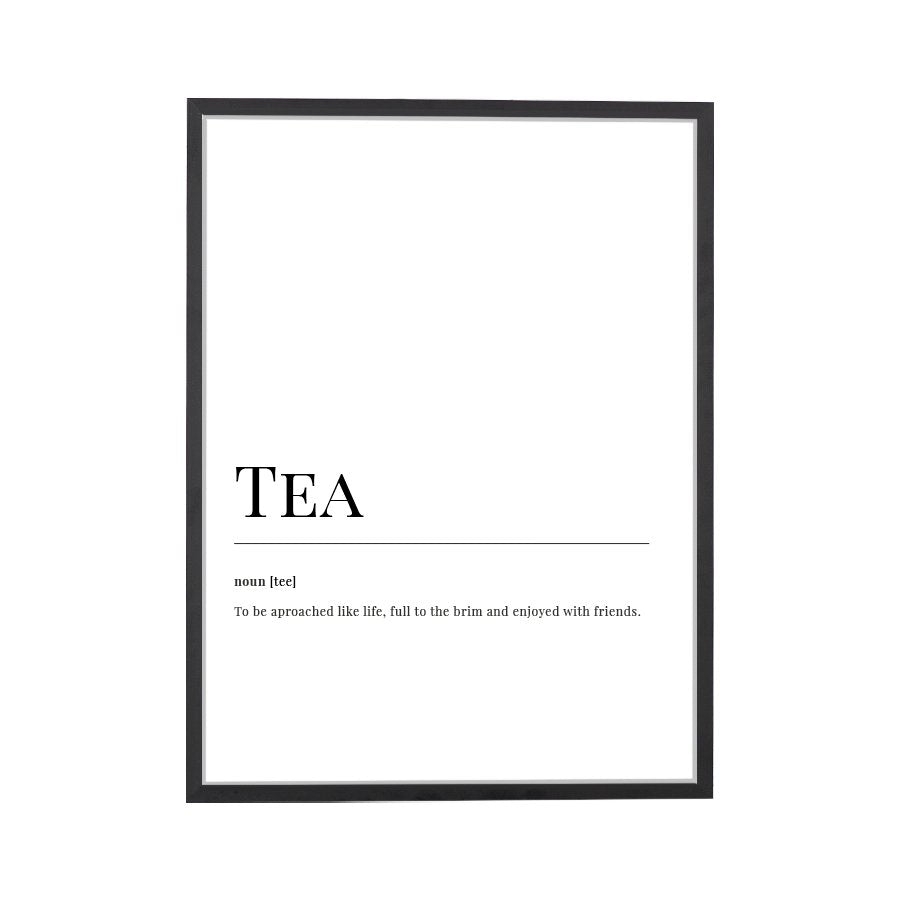 Tea Dictionary Art Print - DesignPlace