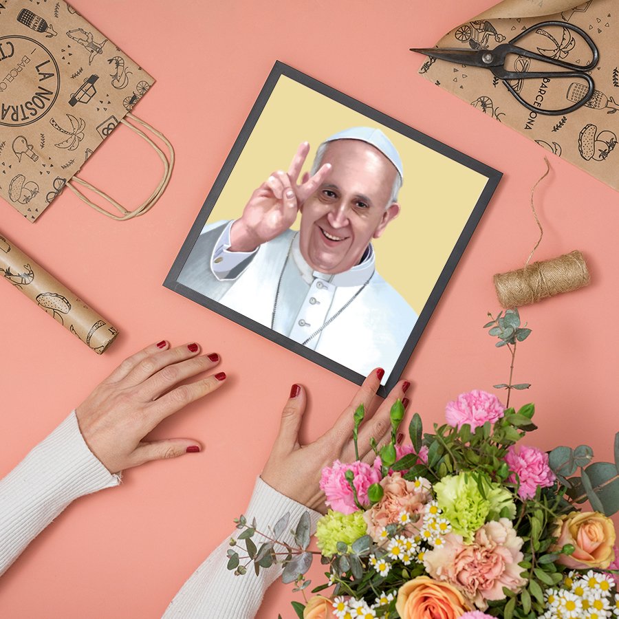 The Pope Peace Art Print - DesignPlace