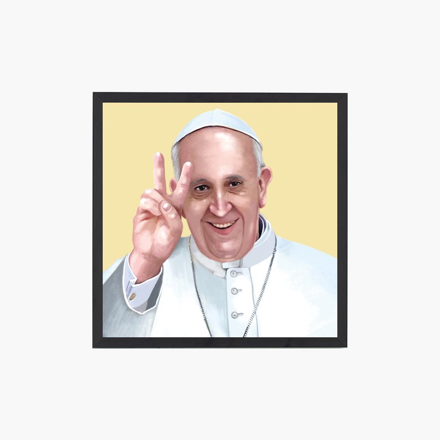 The Pope Peace Art Print - DesignPlace