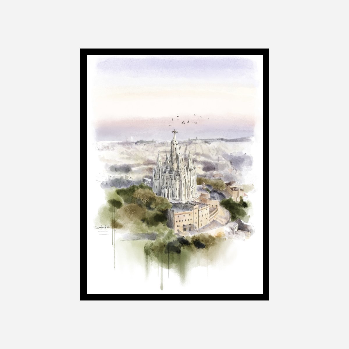 Tibidabo de Altura Art Print - DesignPlace