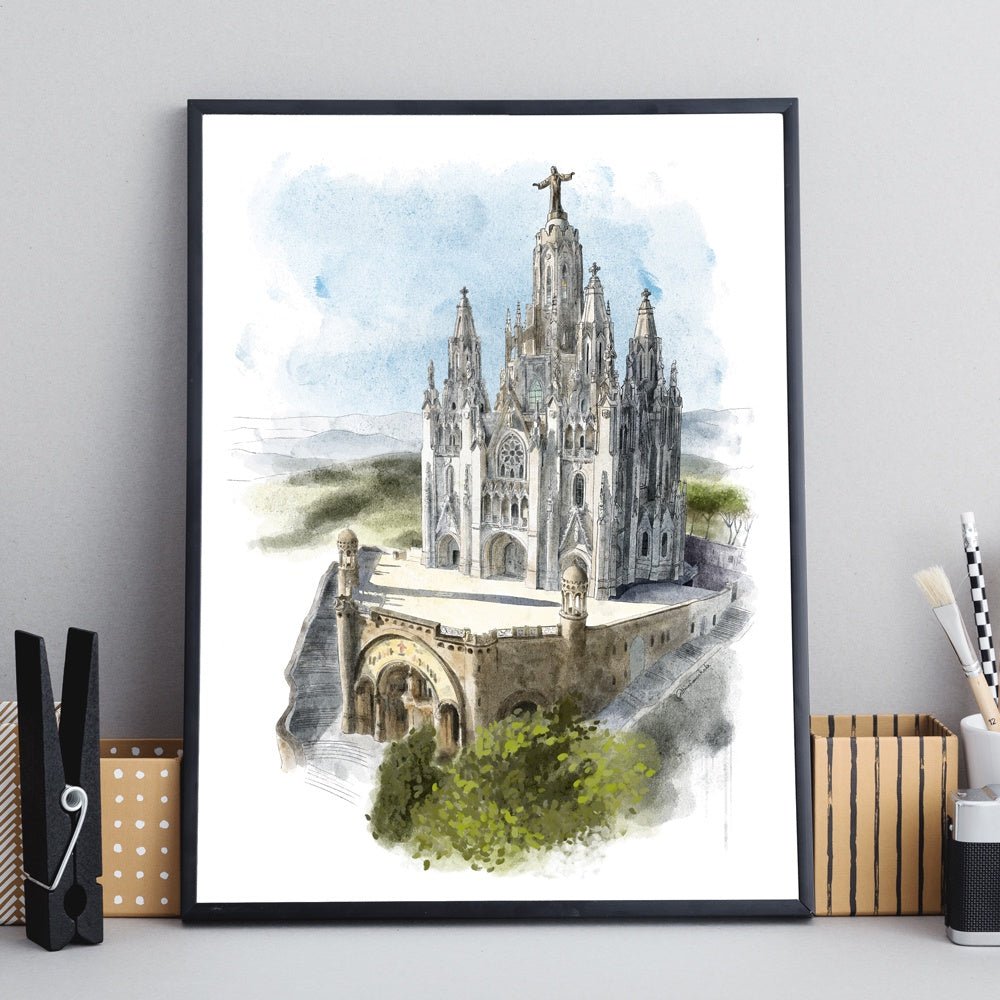 Tibidabo View Art Print - DesignPlace