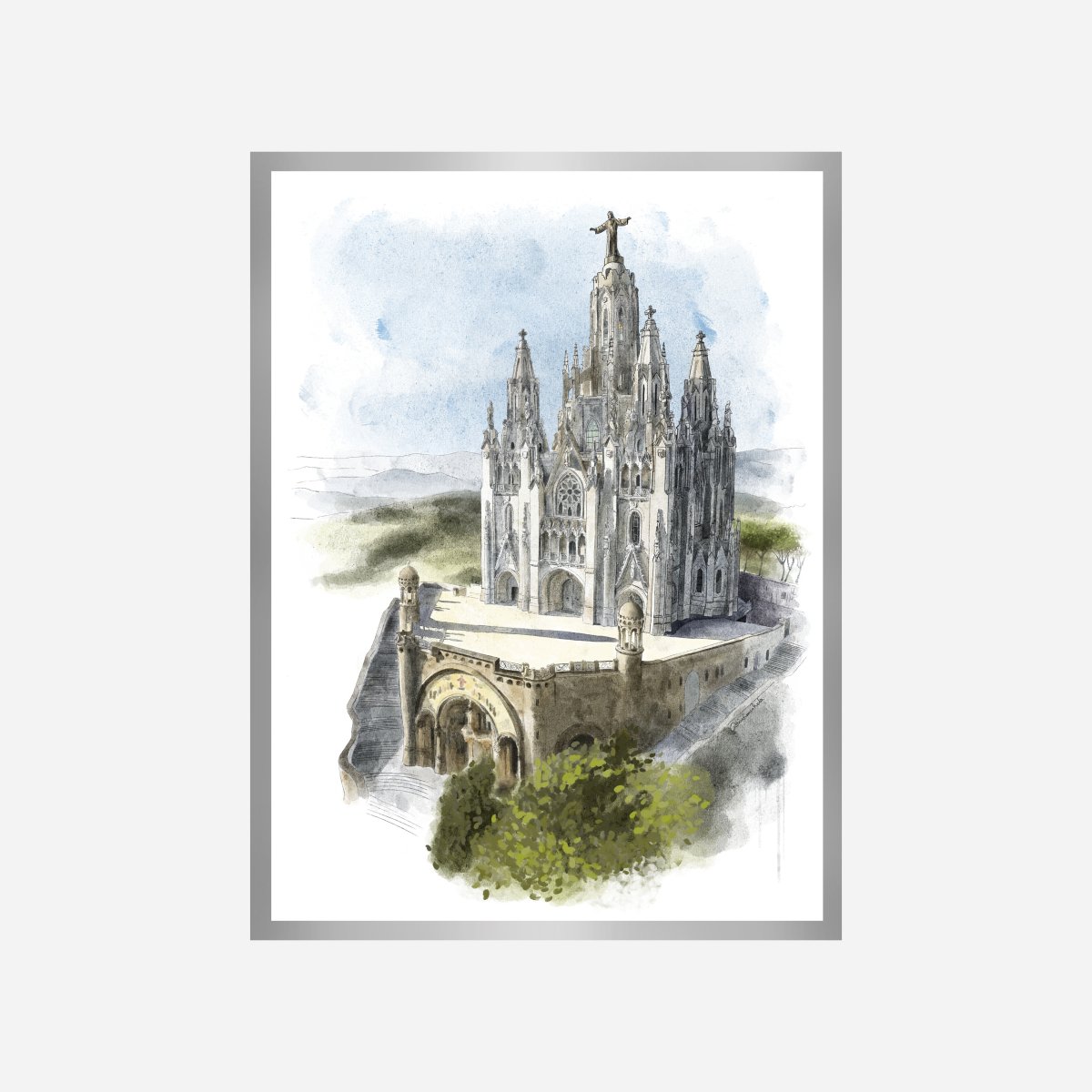 Tibidabo View Art Print - DesignPlace