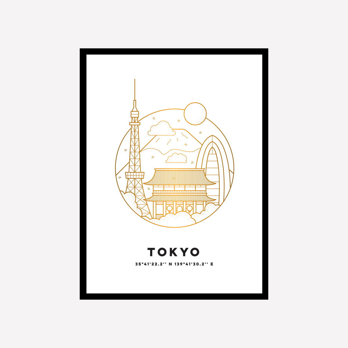 Tokyo Cityscape Art Print - DesignPlace