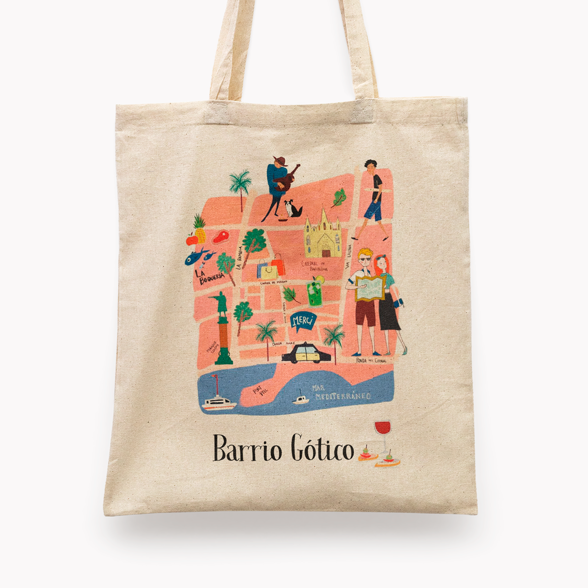 Barrio Gotico Barcelona Tote Bag