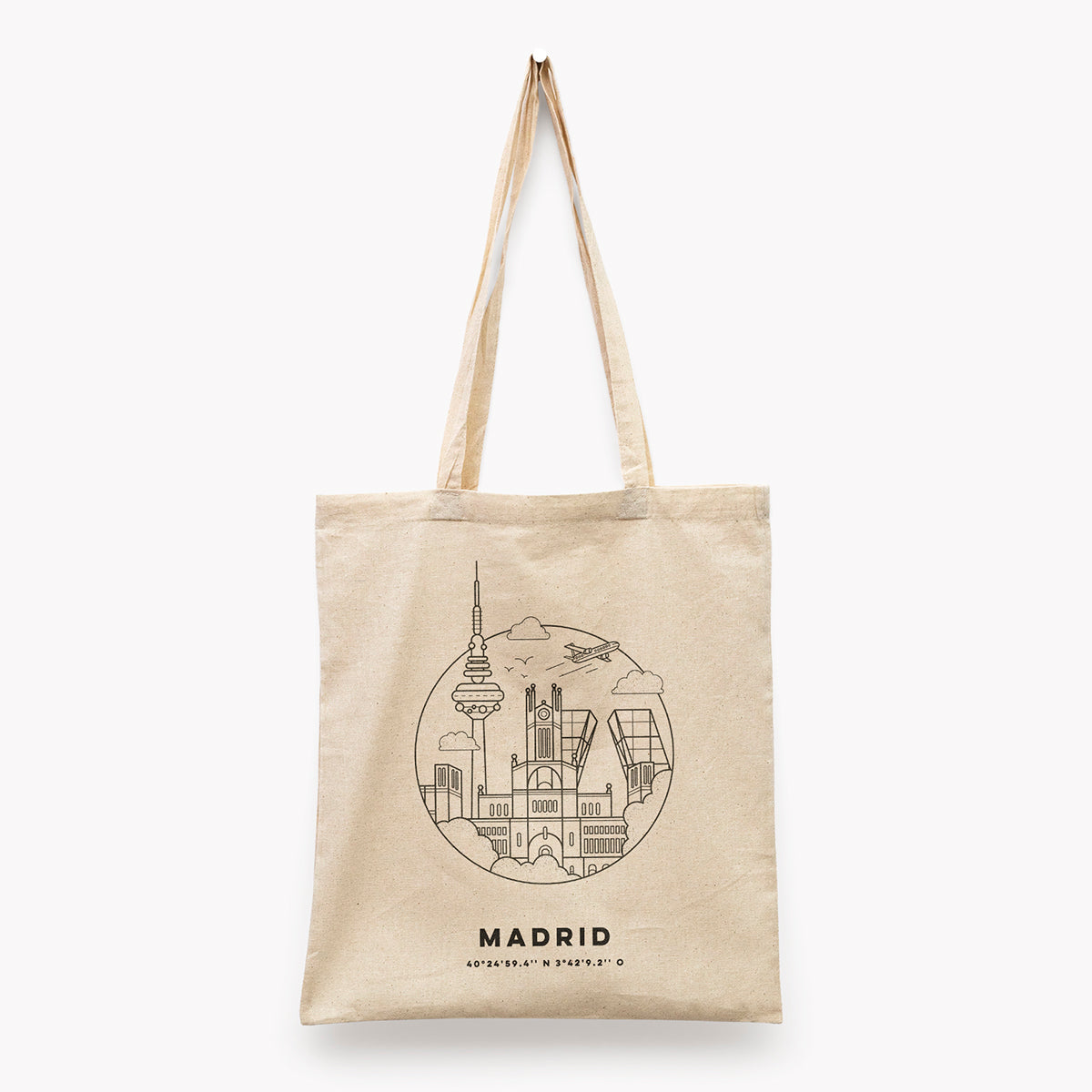 Madrid Cityscape Tote Bag