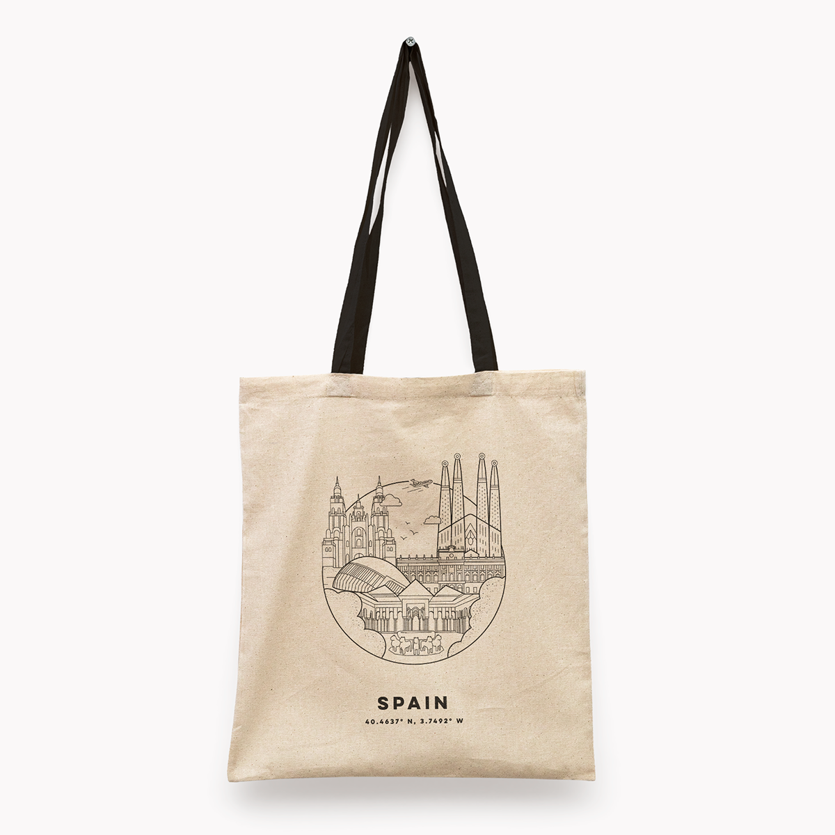Spain Cityscape Tote Bag
