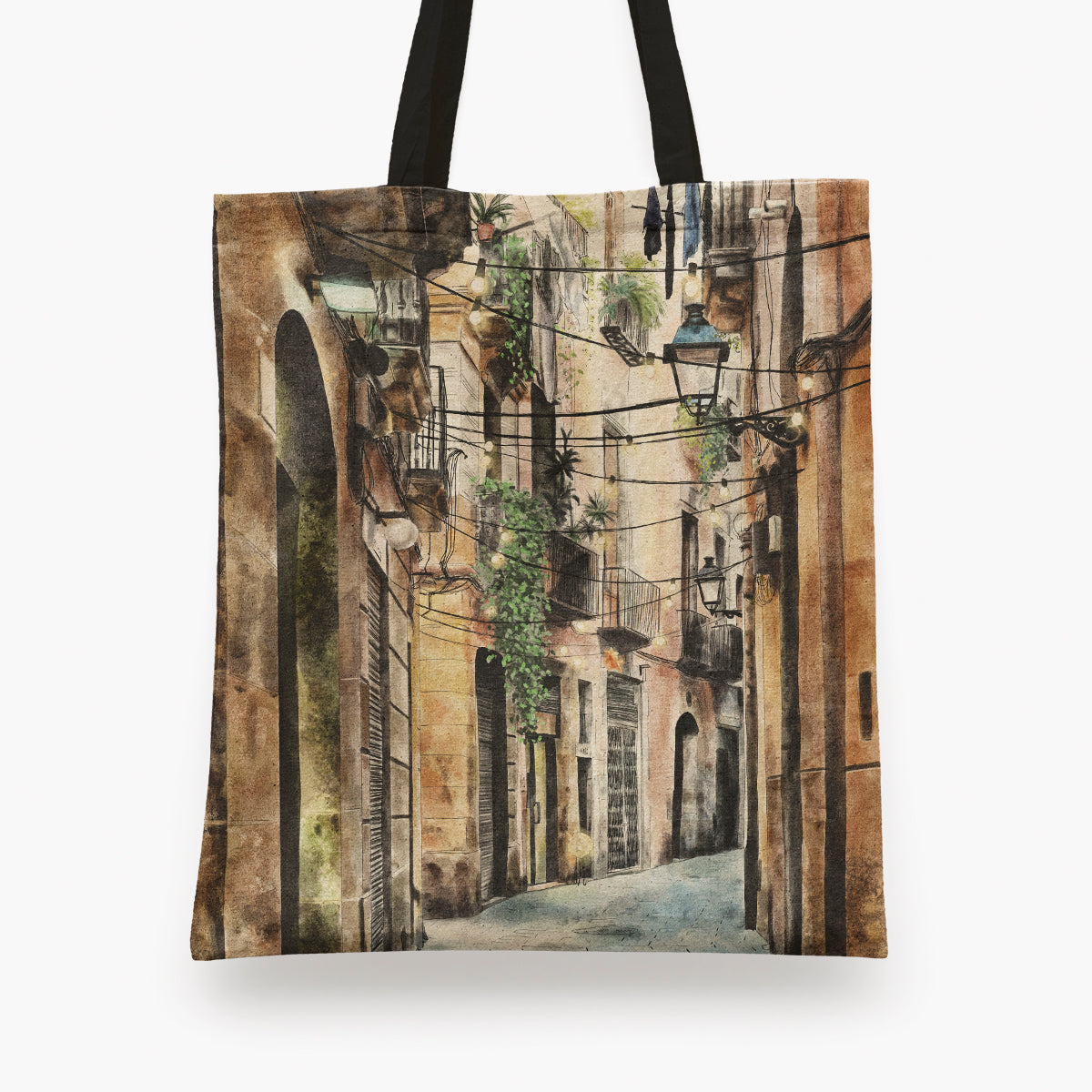 Calles del Born Tote Bag