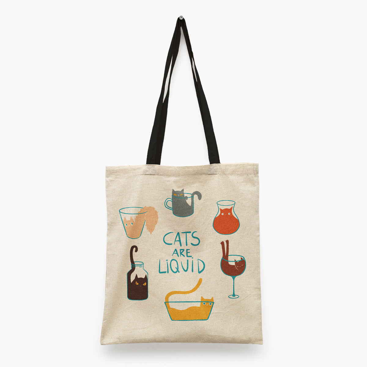 Cats are liquid Tote Bag