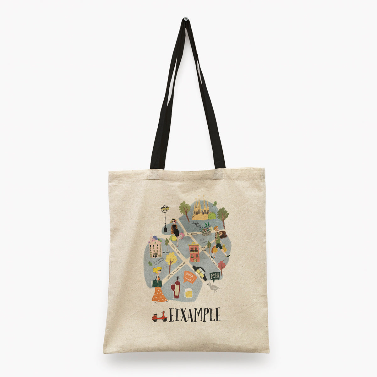 Eixample Barcelona Tote Bag