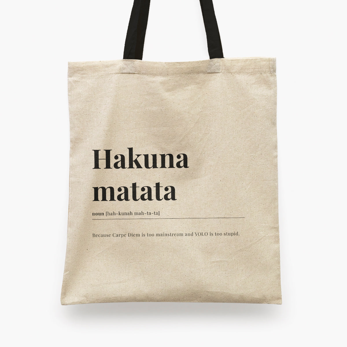 Hakuna Matata English Tote bag