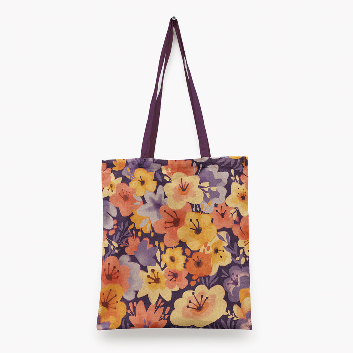 Purple Bouquet Tote Bag