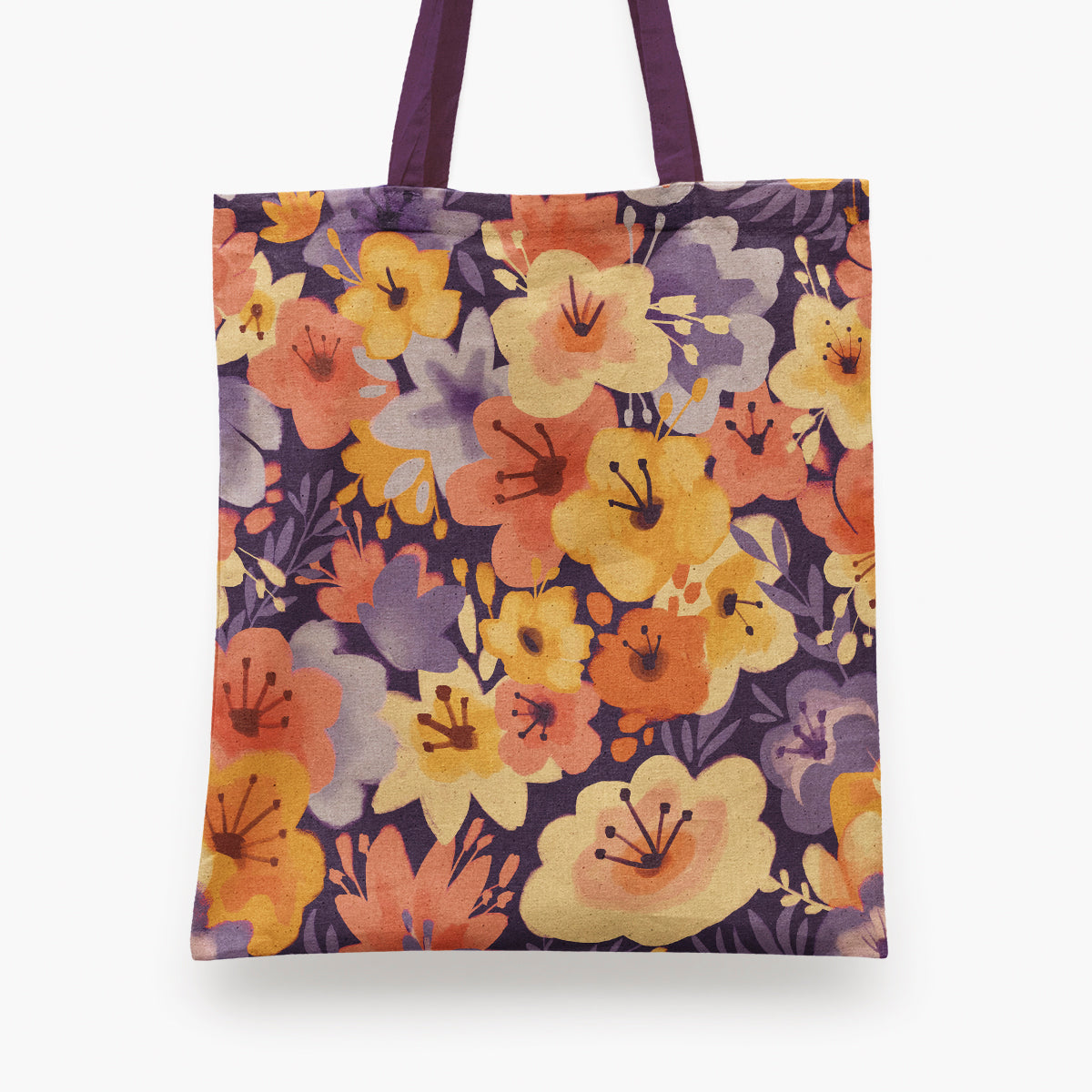 Purple Bouquet Tote Bag