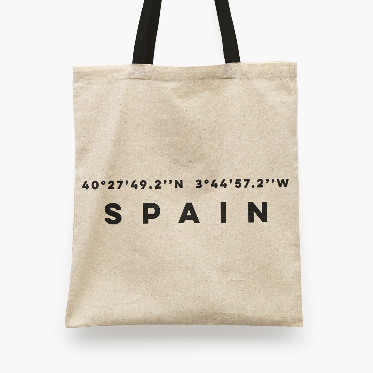 Spain Coordinates Tote Bag