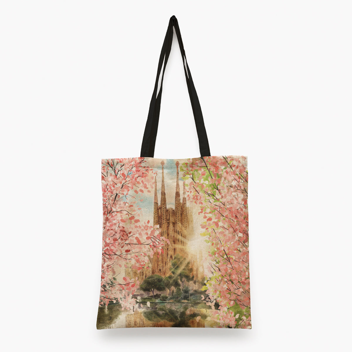 Sagrada Familia en primavera Tote bag