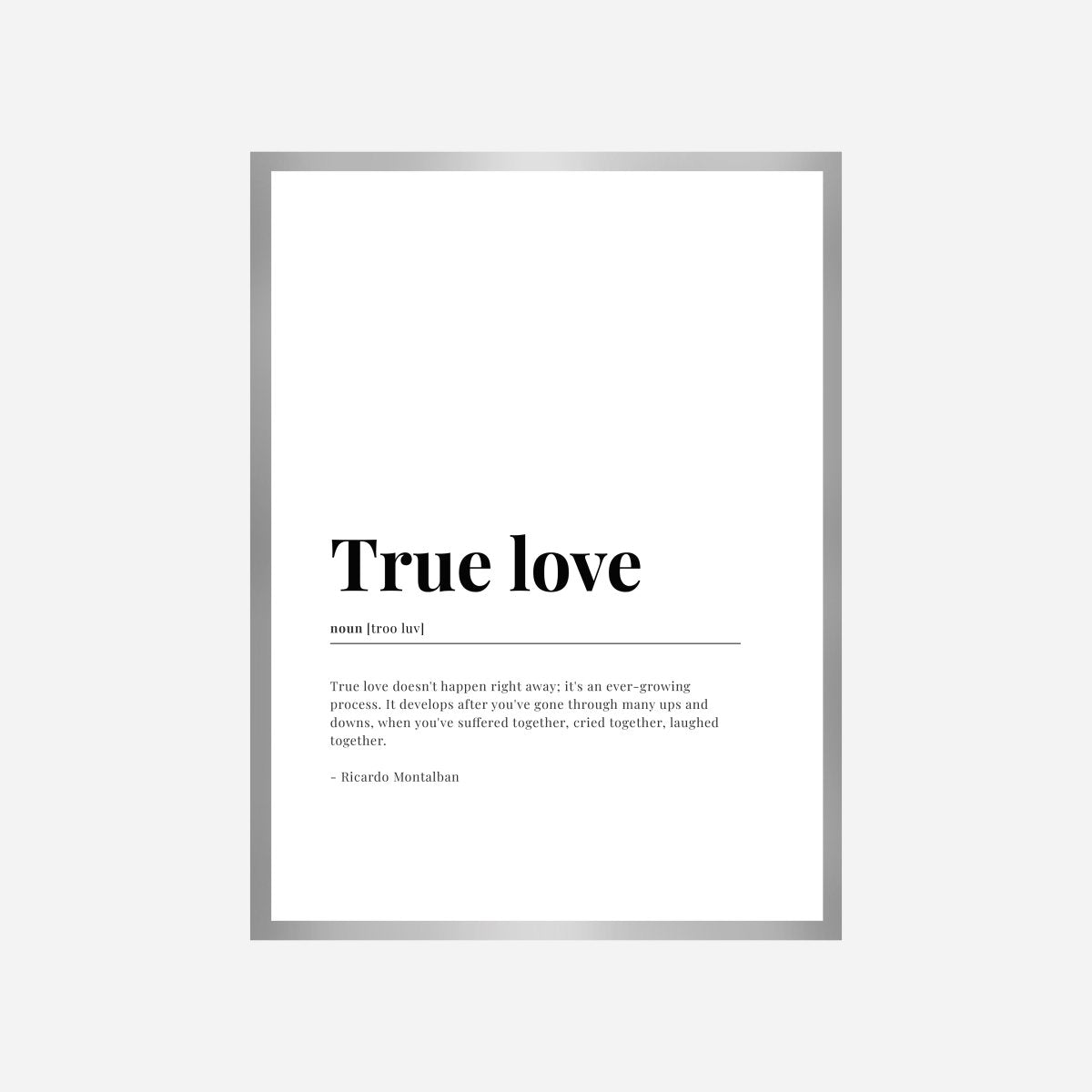 True Love Dictionary Art Print - DesignPlace