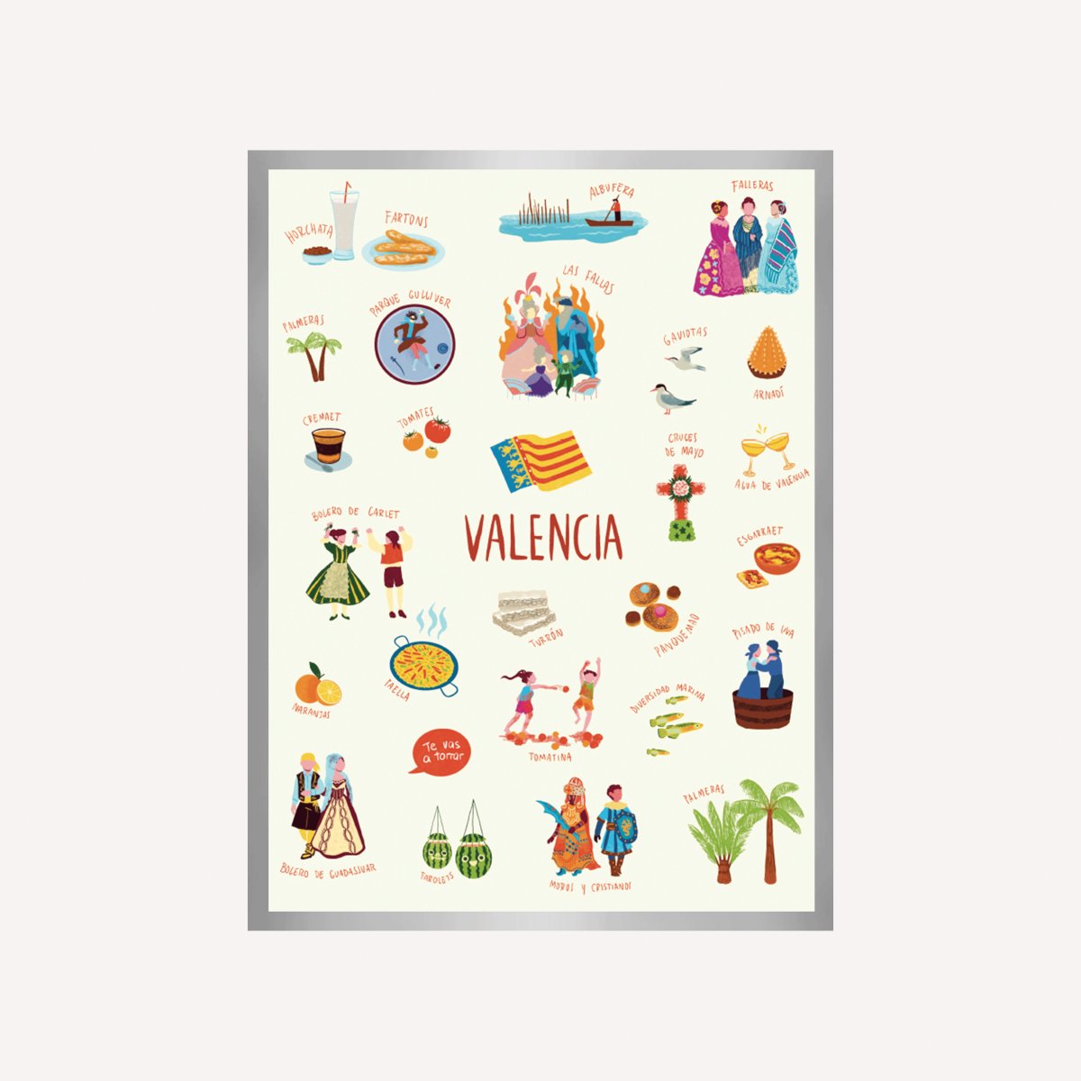 Valencia Monumentos Art Print - DesignPlace