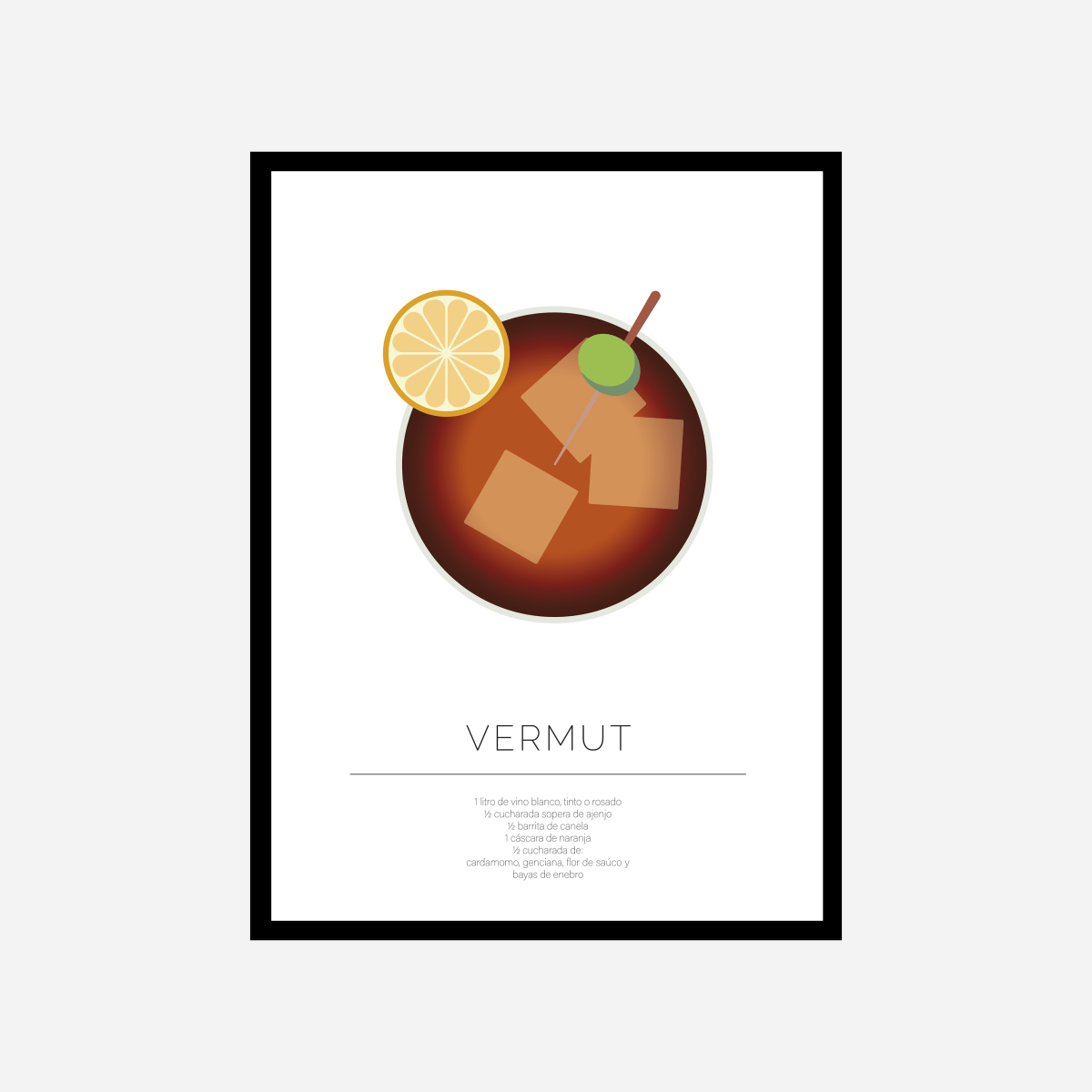 Vermut Line Art Print - DesignPlace