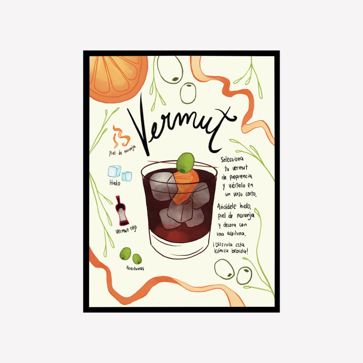 Vermut Receta Art Print - DesignPlace