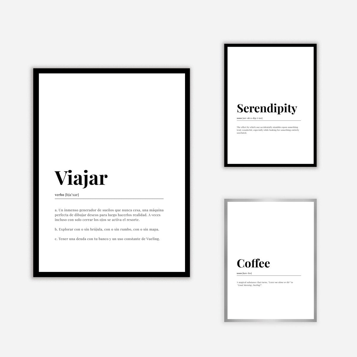 Viajar Dictionary Print A4 - DesignPlace