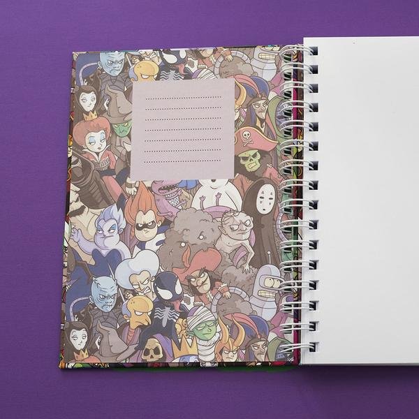 Villains Pattern Notebook - DesignPlace