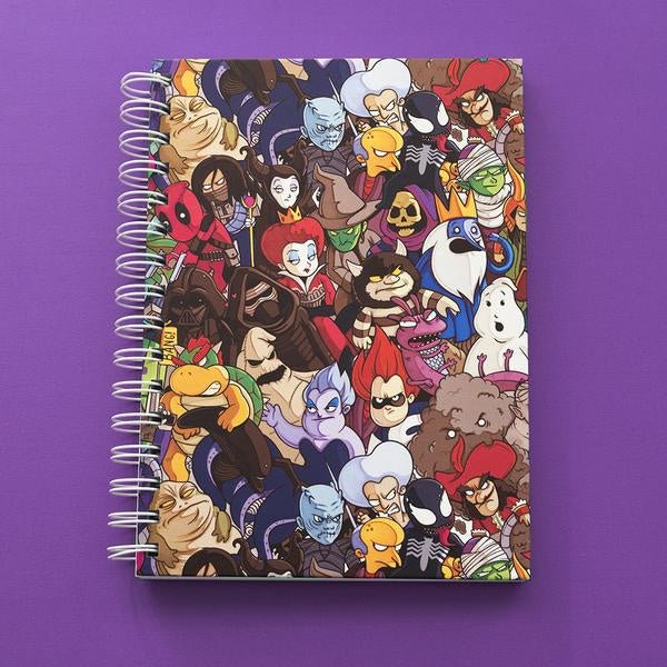 Villains Pattern Notebook - DesignPlace