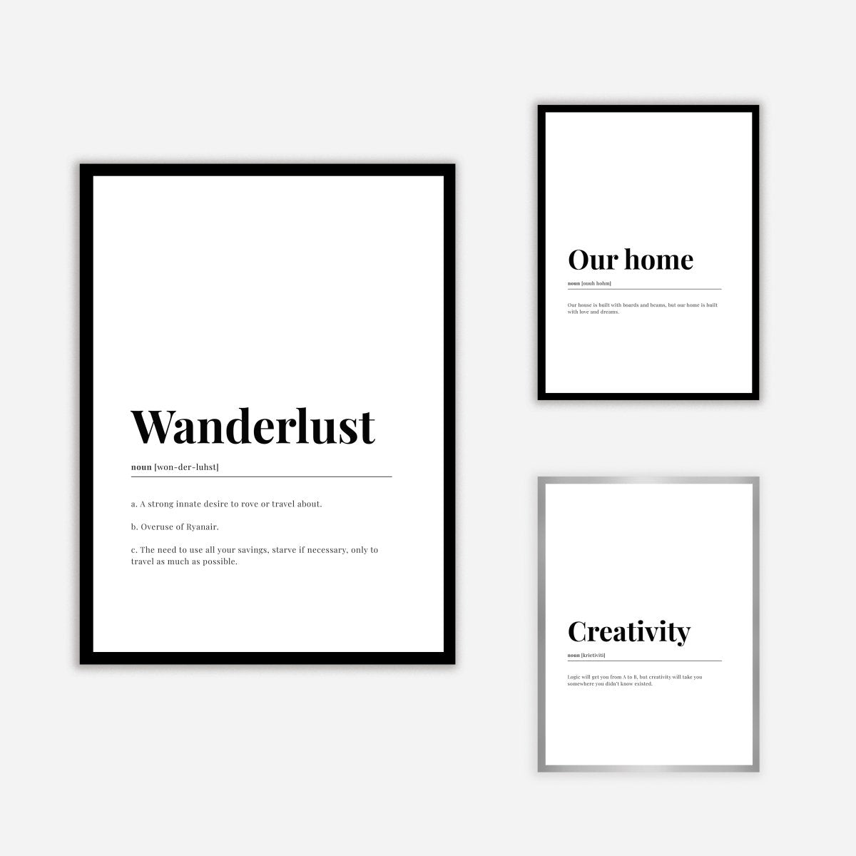 Wanderlust Dictionary Art Print - DesignPlace