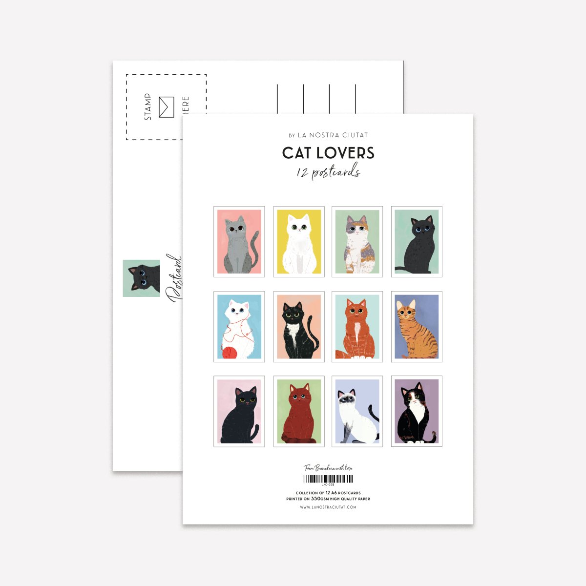 We Love Cats Postcard Pack - DesignPlace