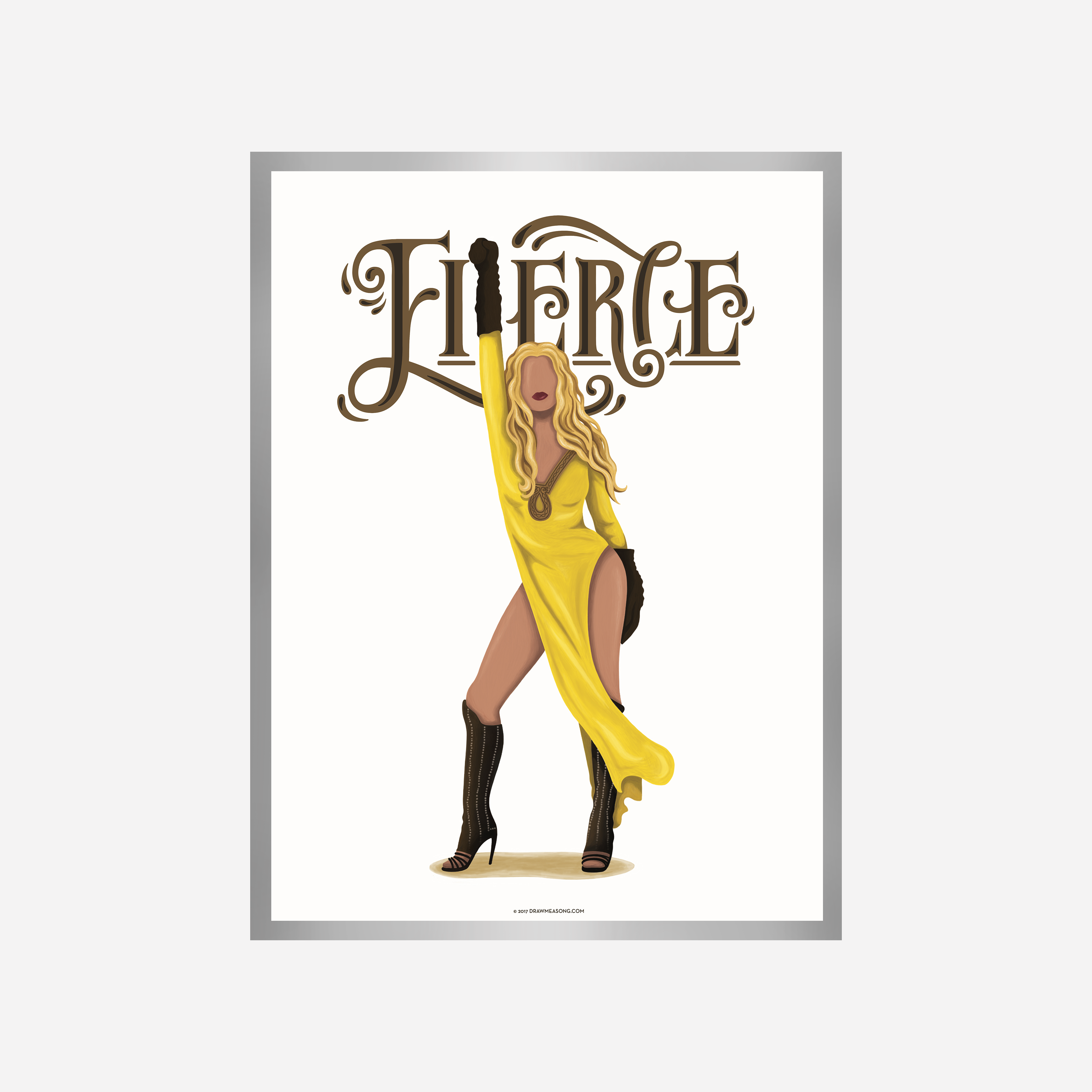 Beyonce Fierce Art Print