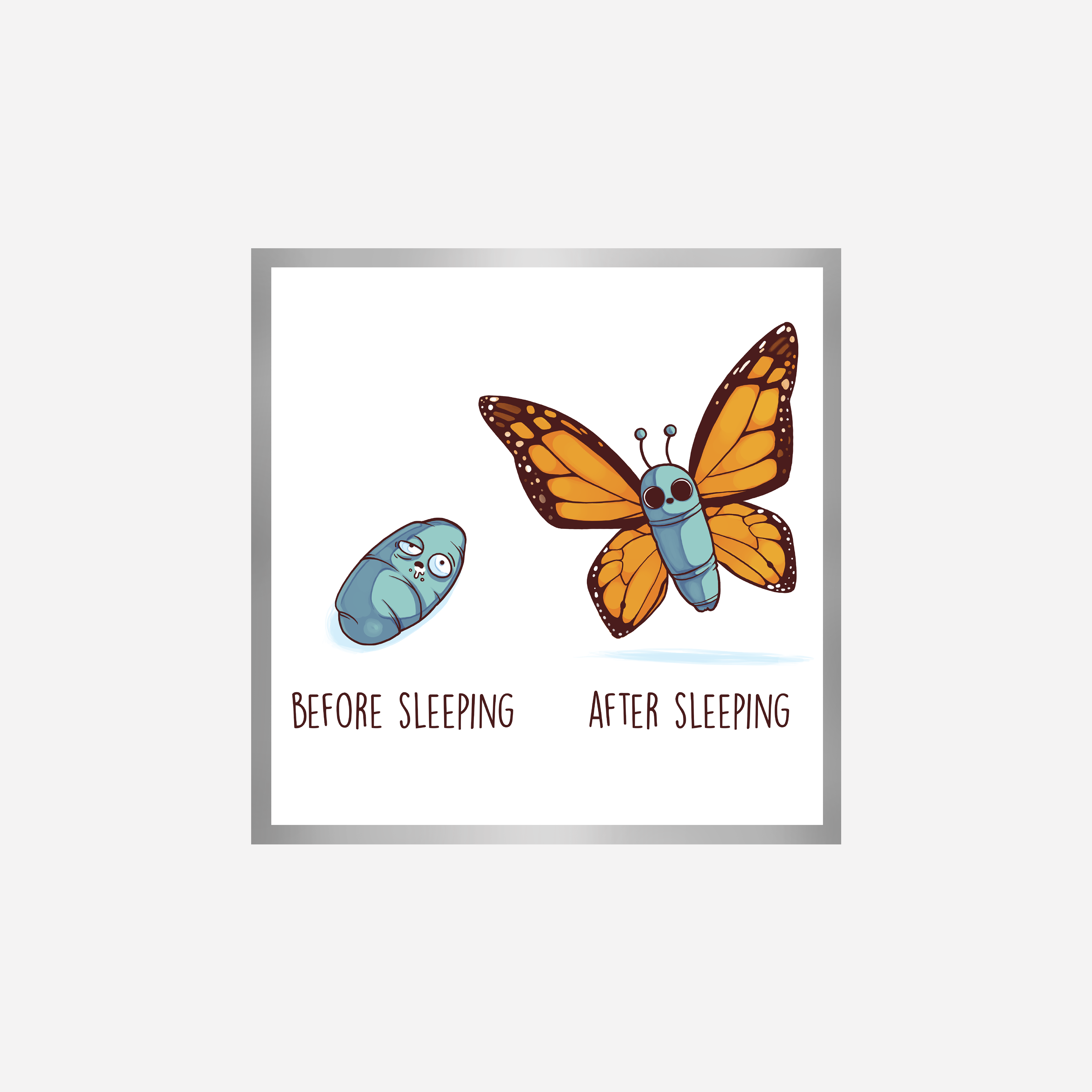 Before After Sleeping Art Print