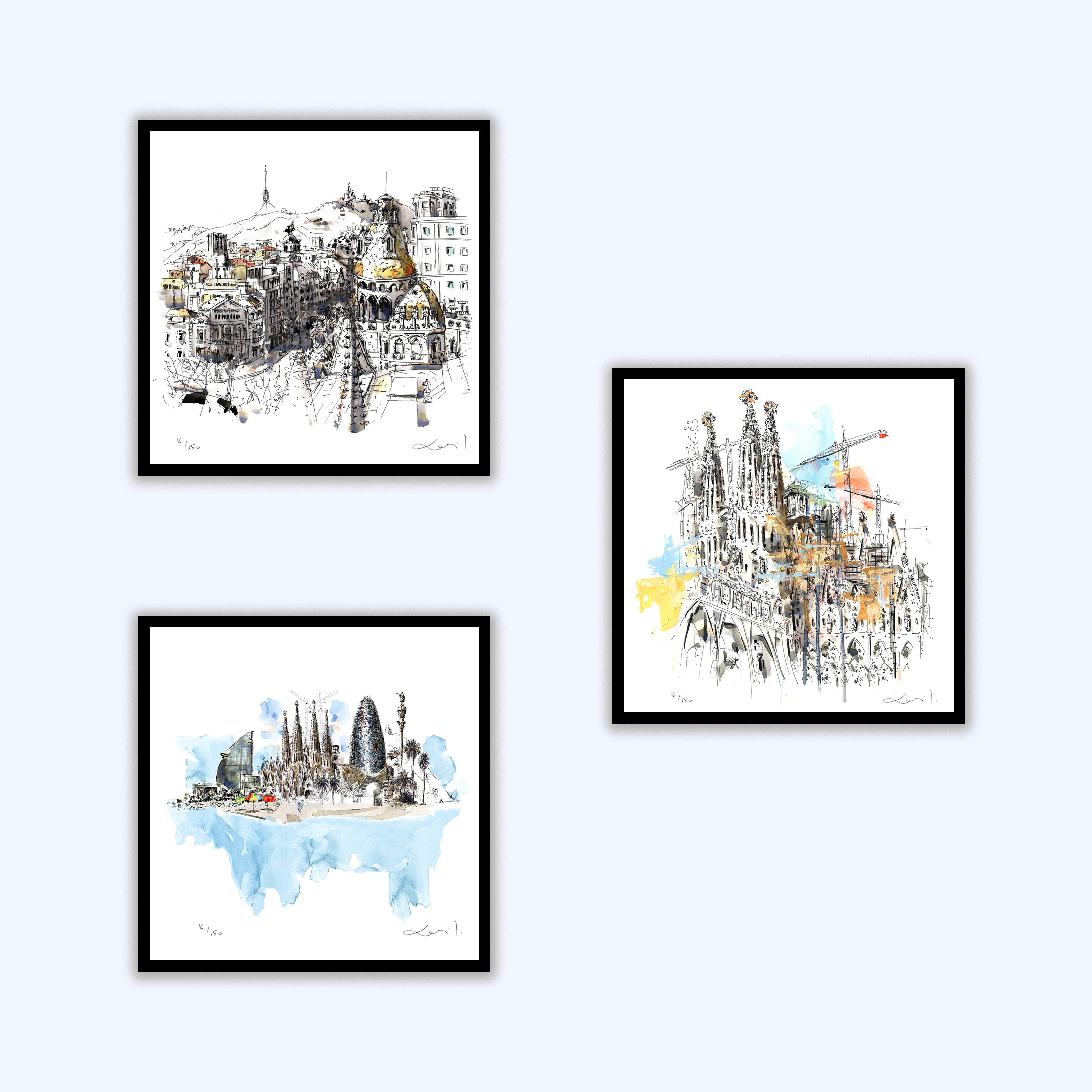 Gracia Street Art Print