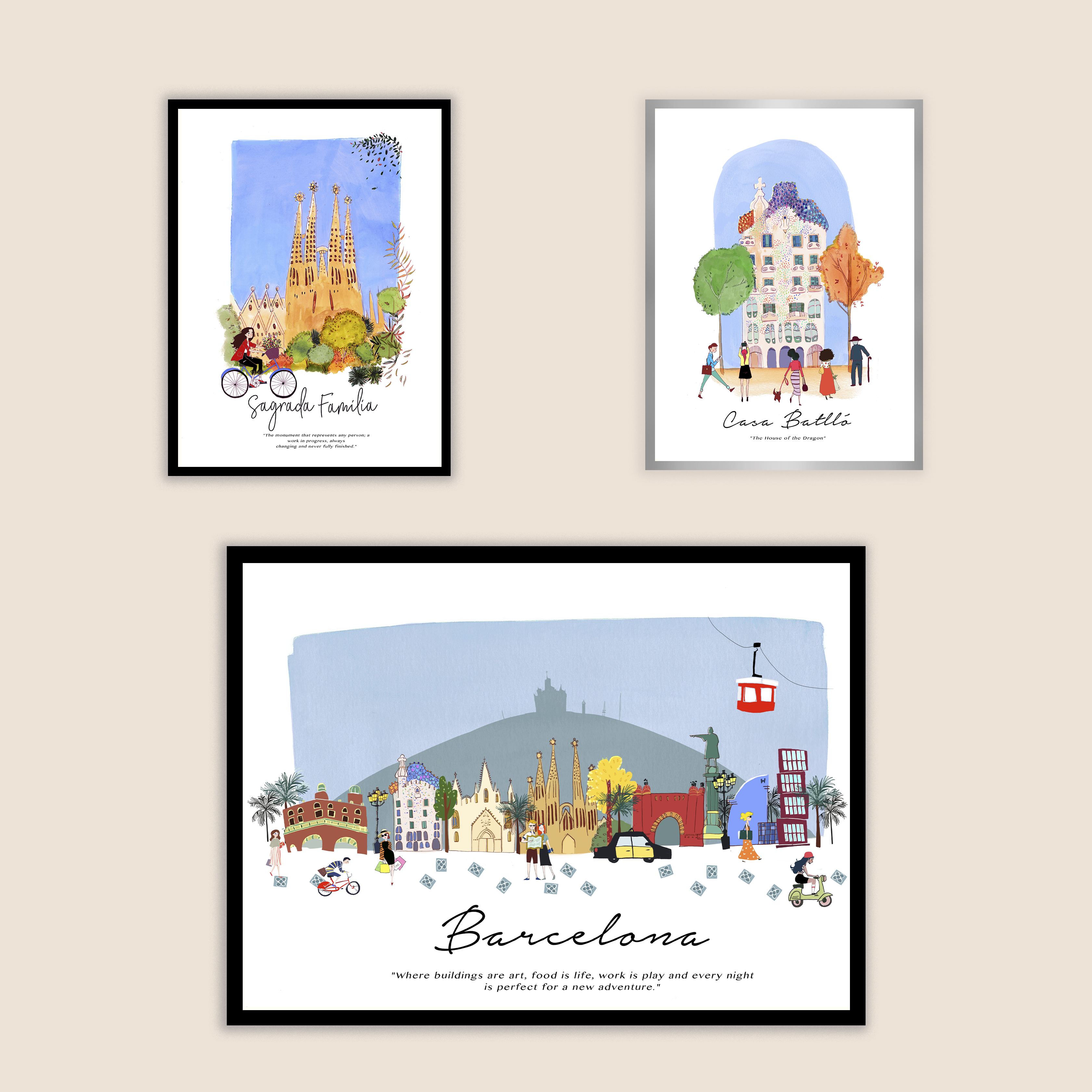Casa Batllo Dragon House Art Print