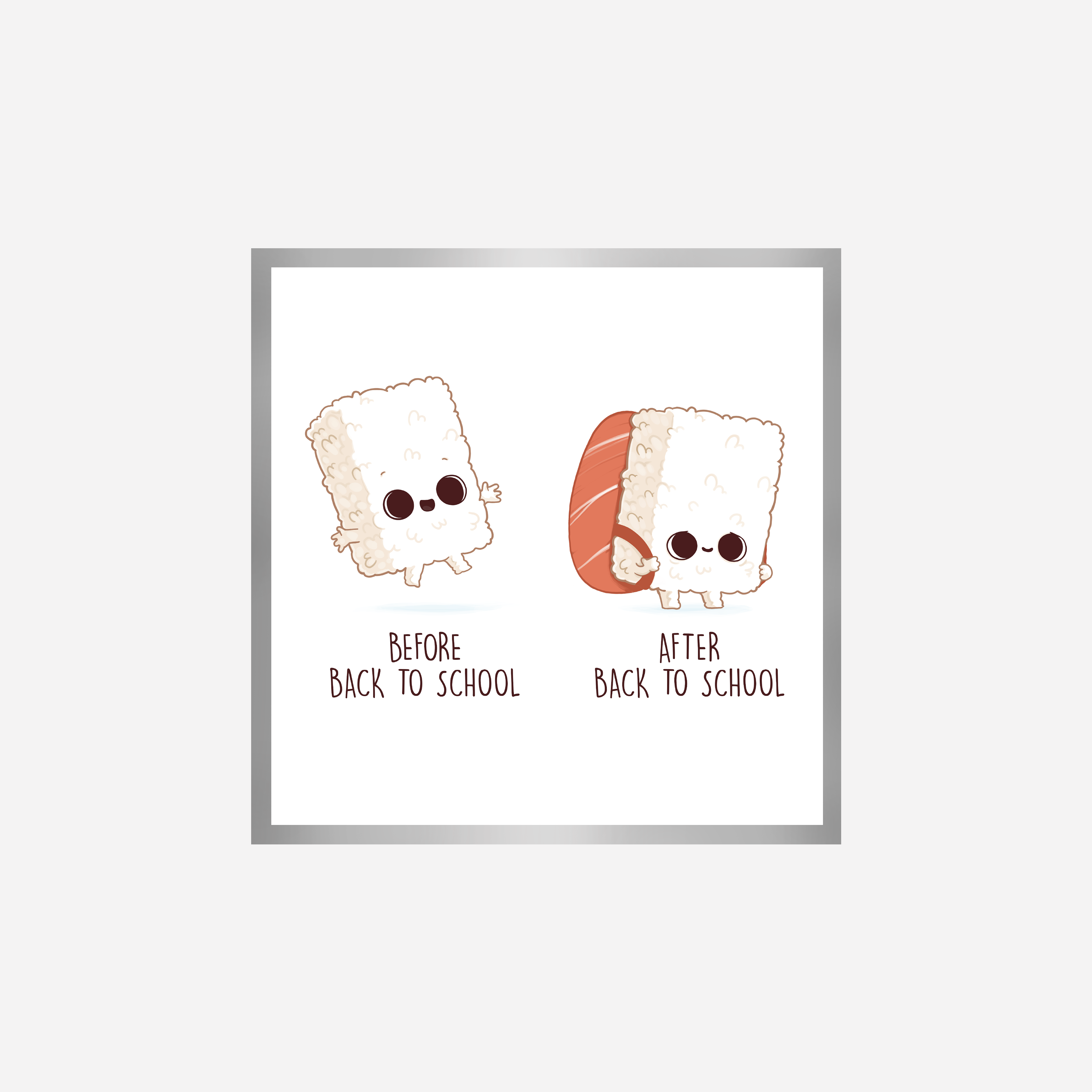 Back School Sushi Art Print