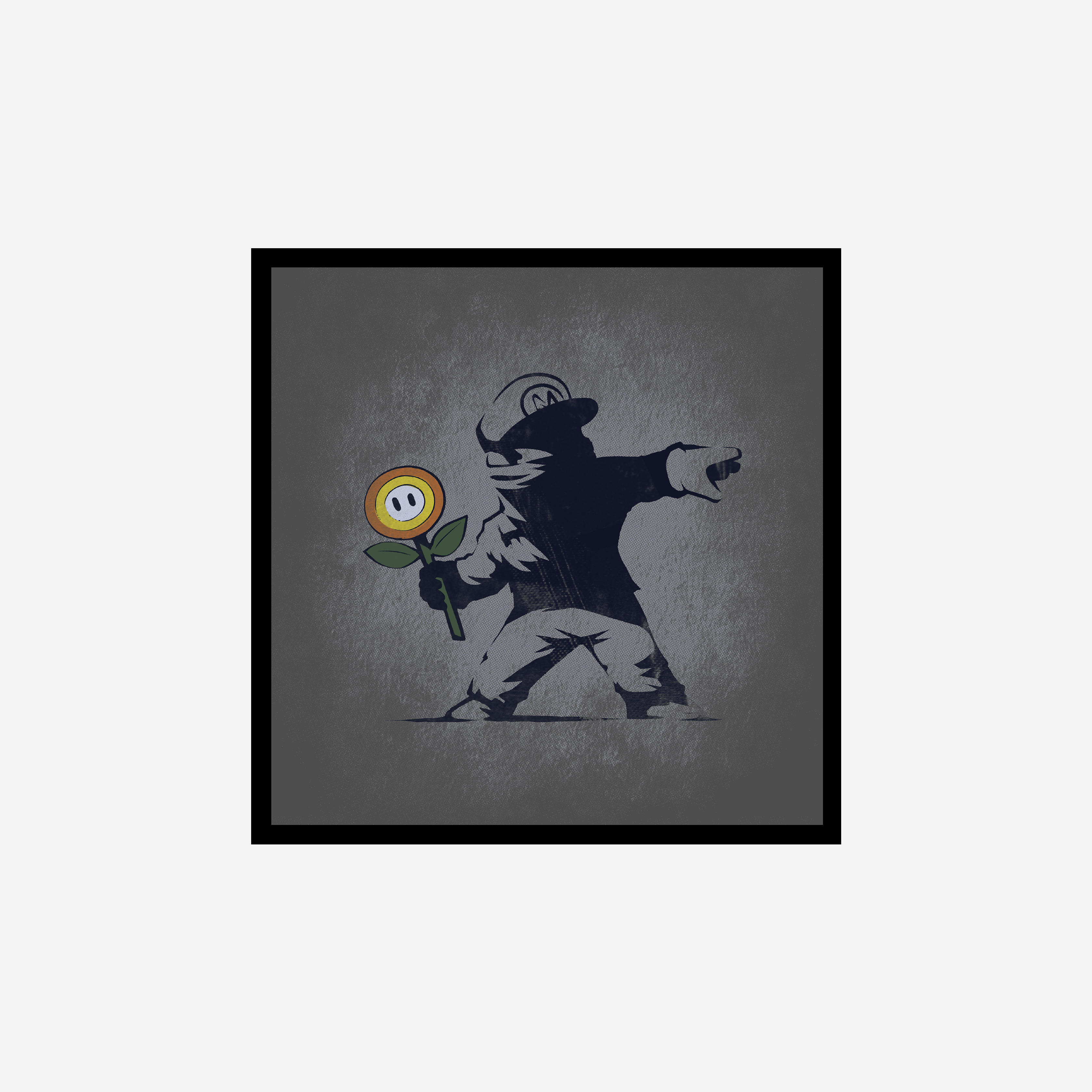 Banksy Flower Art Print