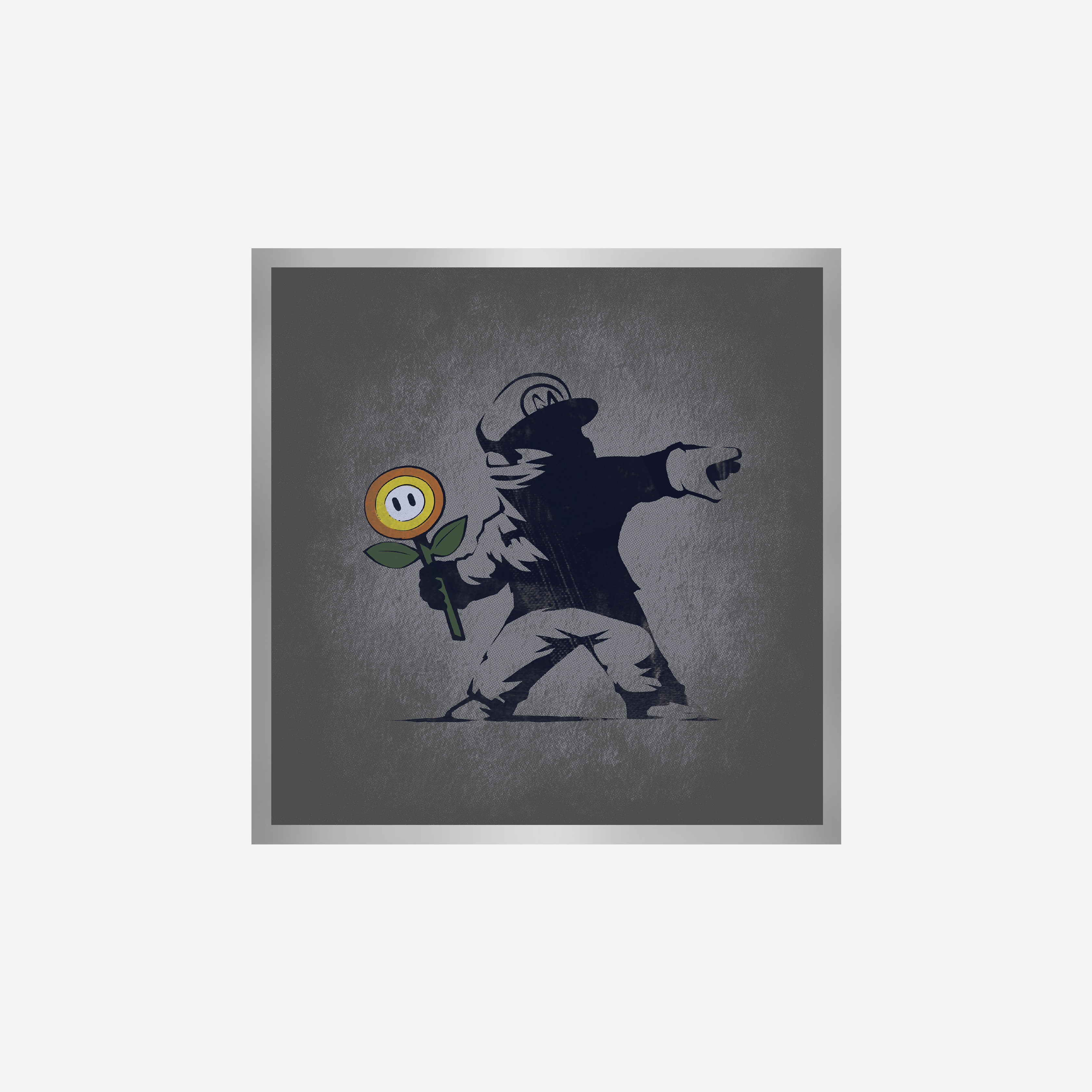 Banksy Flower Art Print