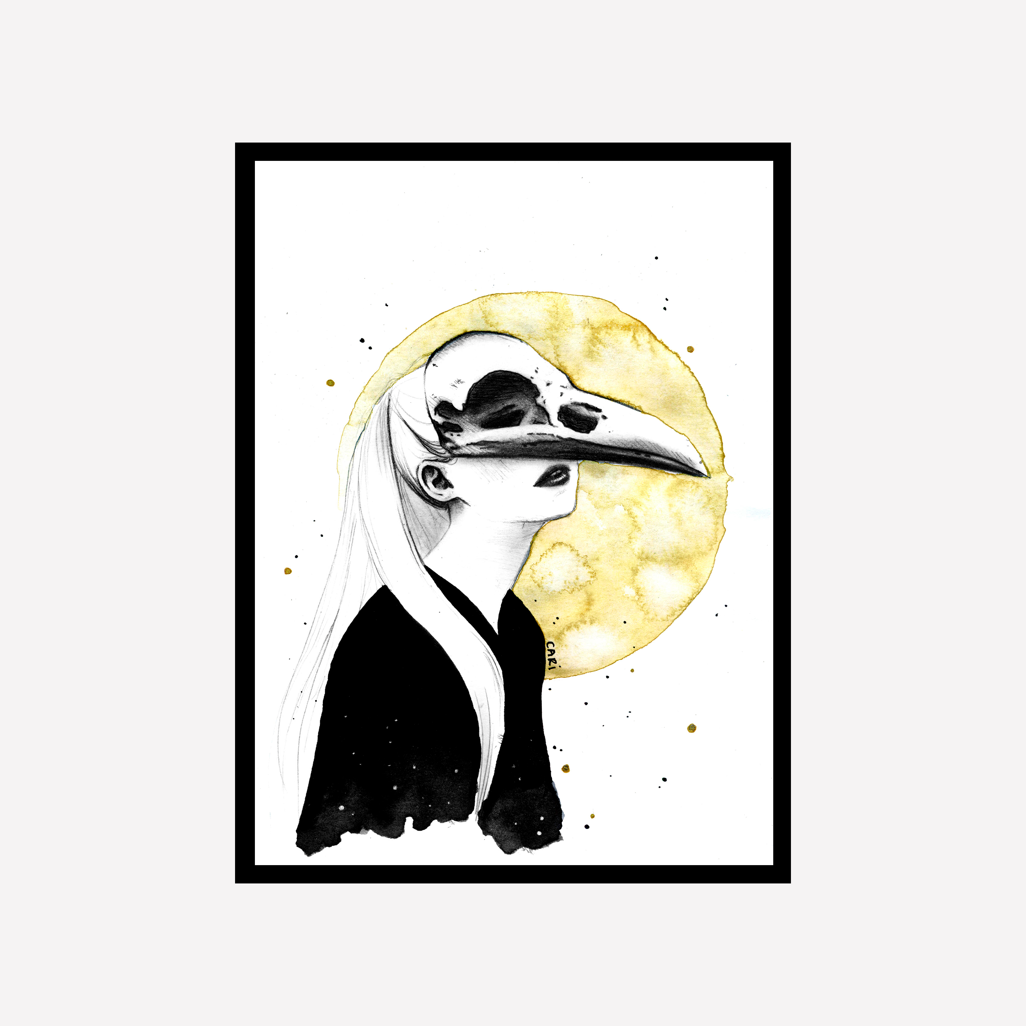 Golden Moon Art Print