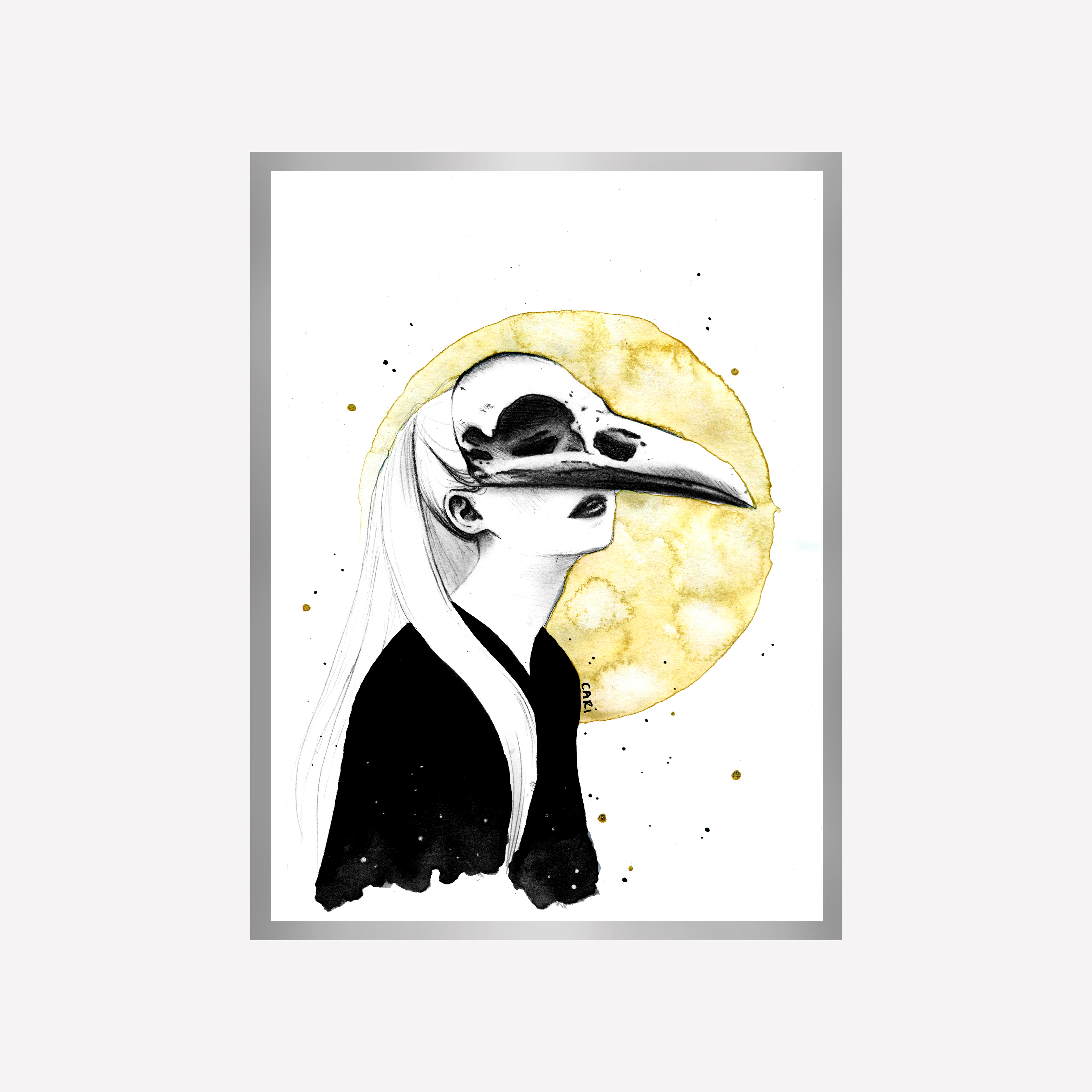 Golden Moon Art Print