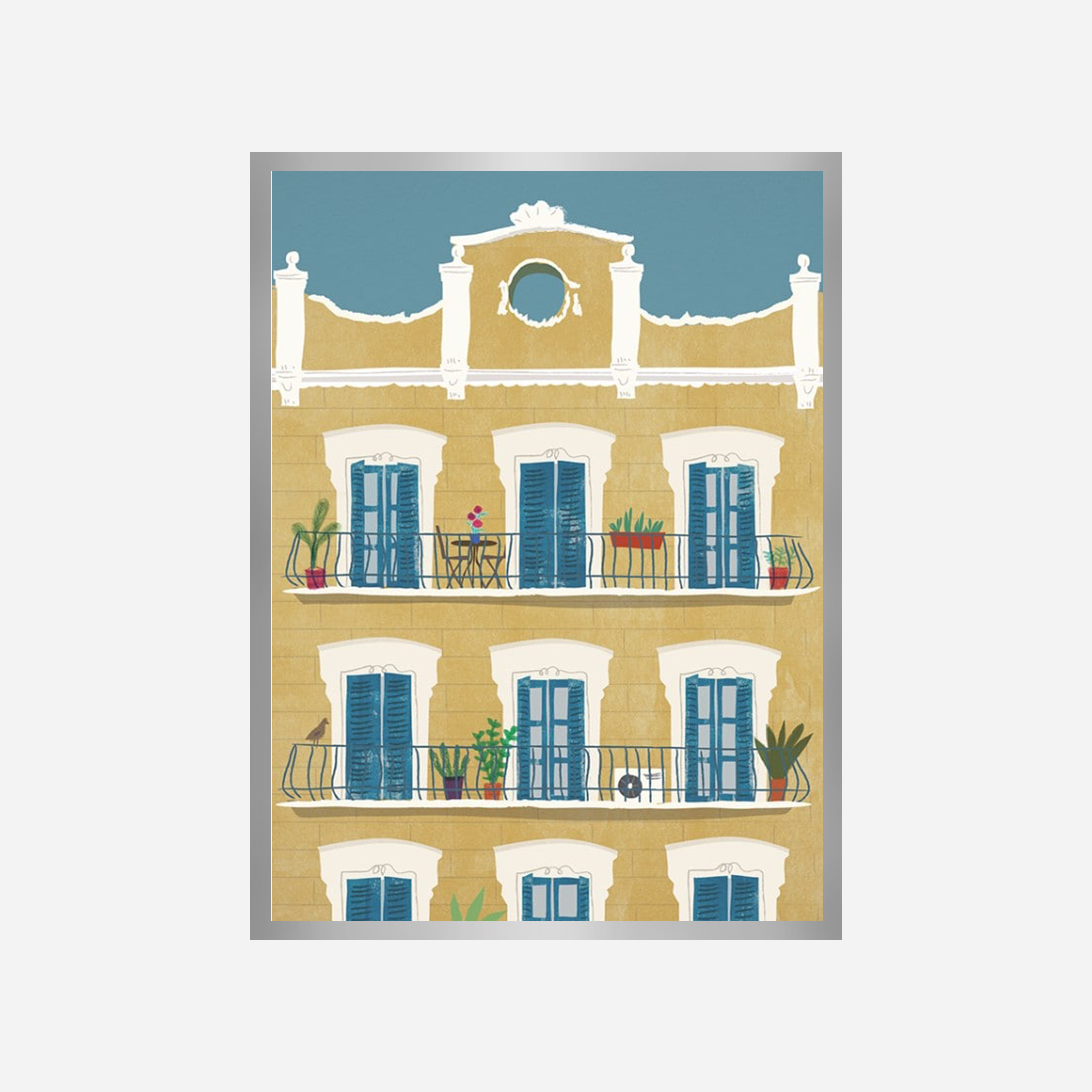 Fachada Amarilla Art Print