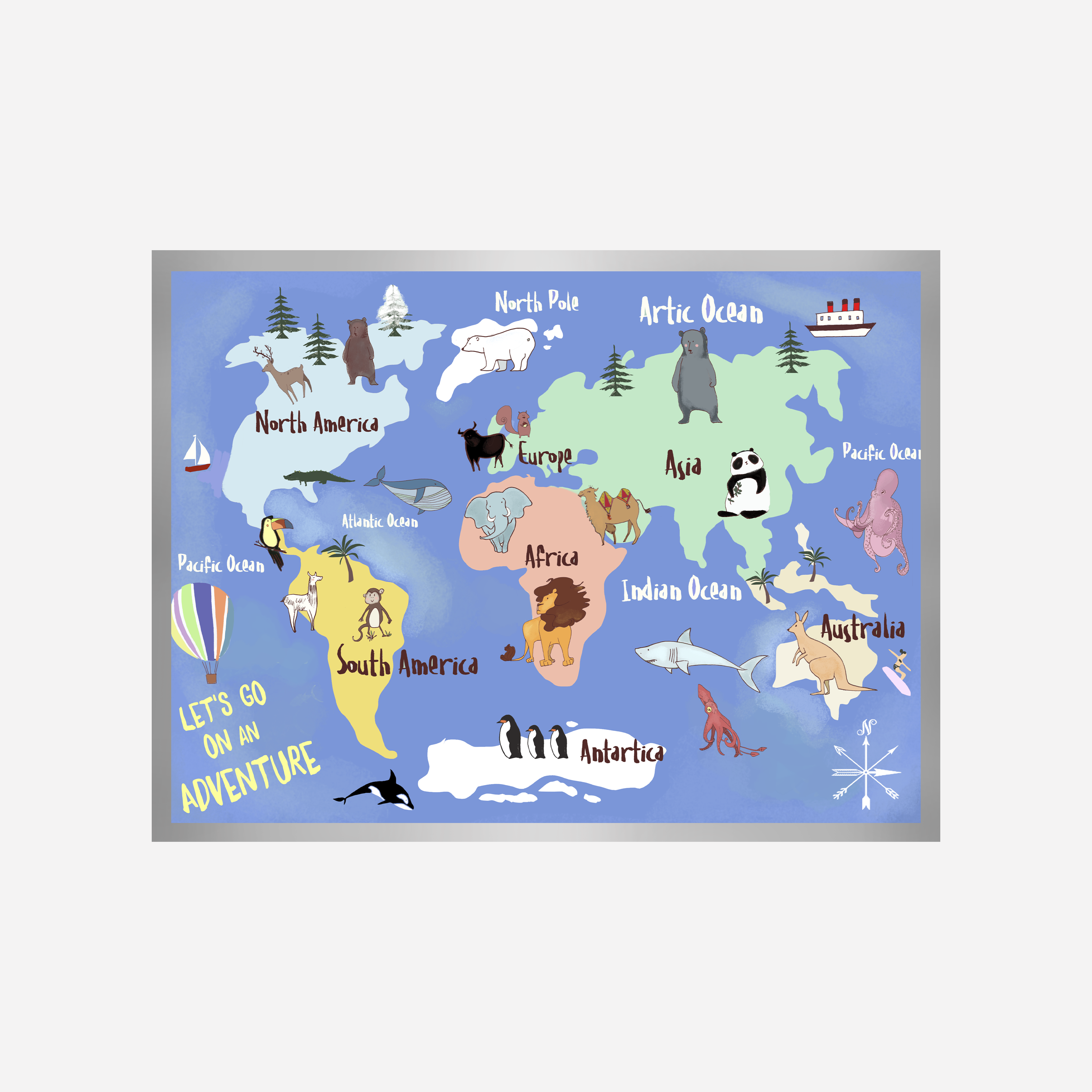 mapamundi Art Print