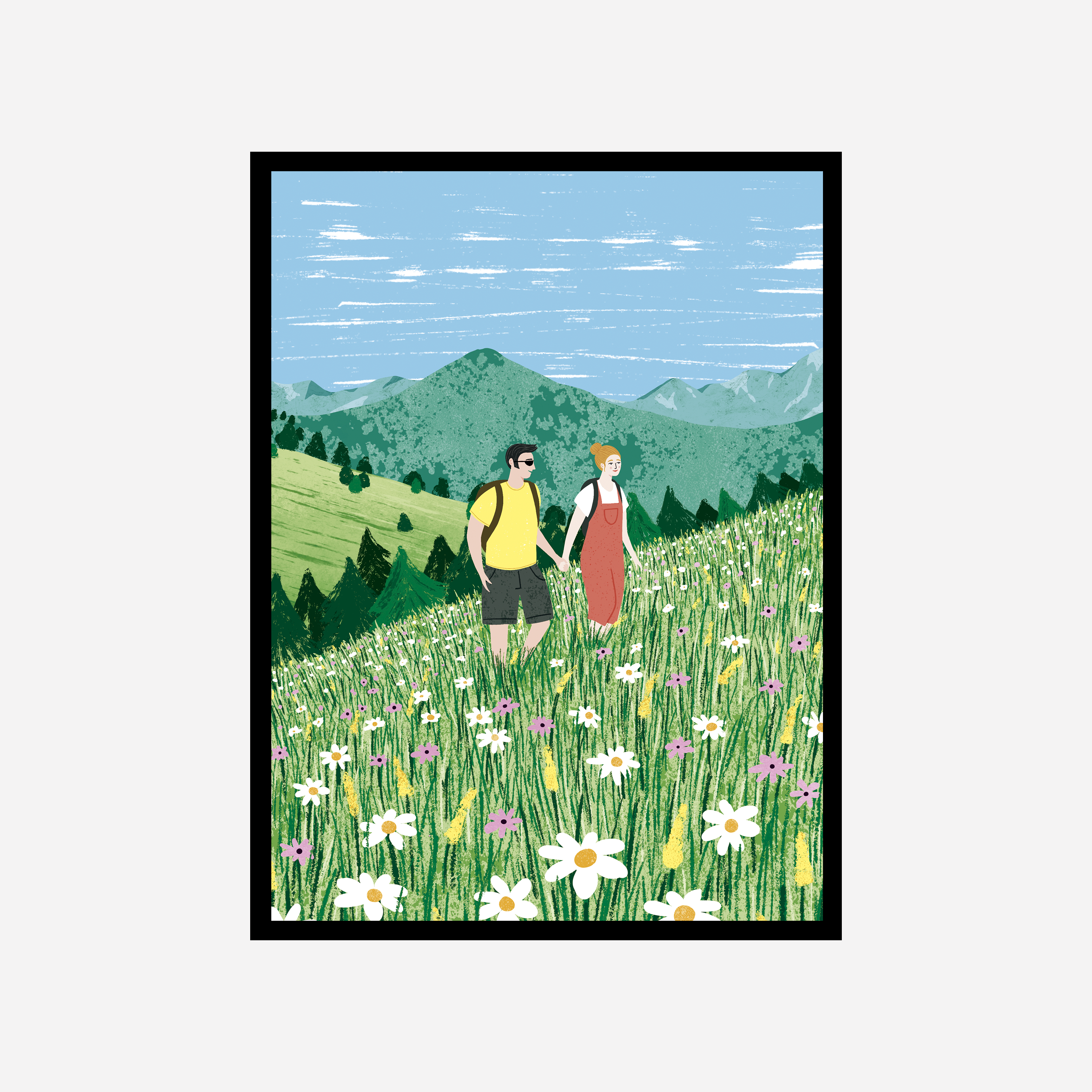 Mountains Art Print