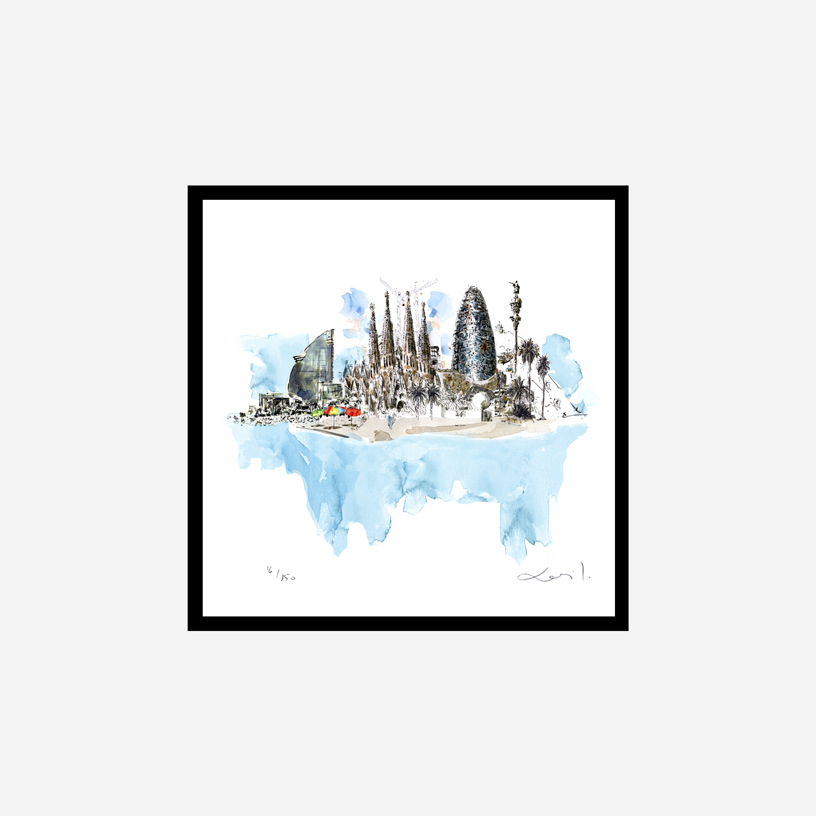 Barcelona Dream Art Print